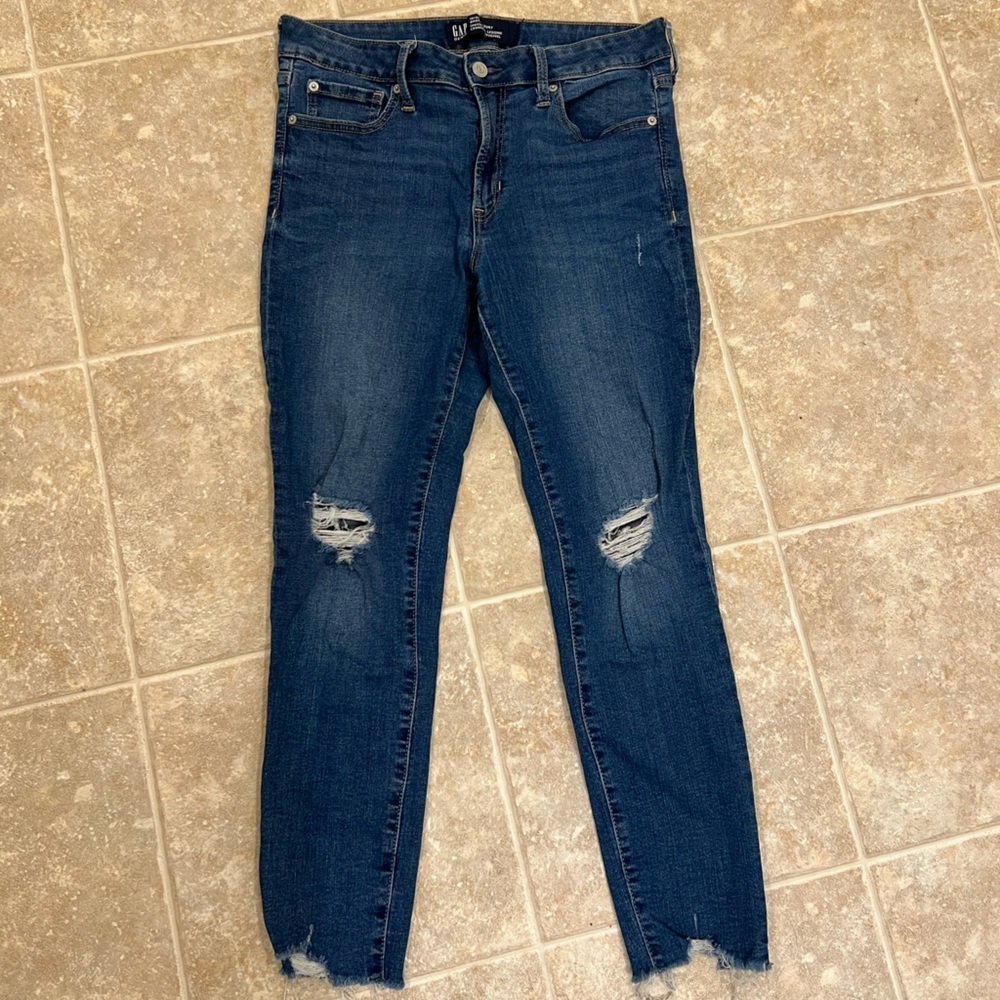 GAP Women's Dark Blue Skinny Jeans